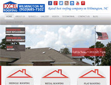 Tablet Screenshot of excelroofingnc.com